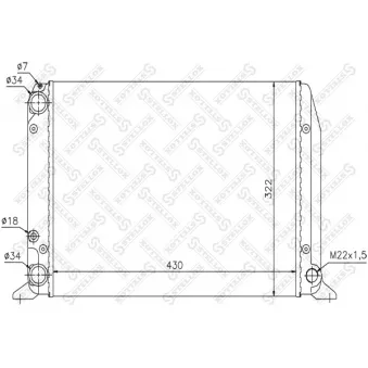 STELLOX 10-25043-SX - Radiateur, refroidissement du moteur