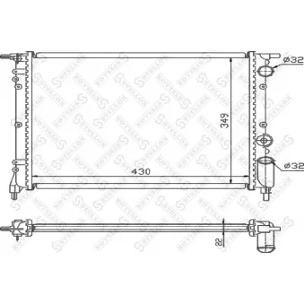 STELLOX 10-25106-SX - Radiateur, refroidissement du moteur