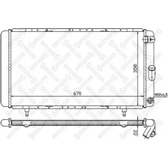 STELLOX 10-25233-SX - Radiateur, refroidissement du moteur