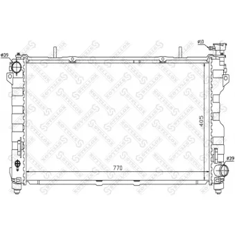 STELLOX 10-25475-SX - Radiateur, refroidissement du moteur