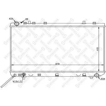 STELLOX 10-25689-SX - Radiateur, refroidissement du moteur