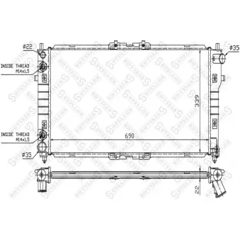 STELLOX 10-25858-SX - Radiateur, refroidissement du moteur