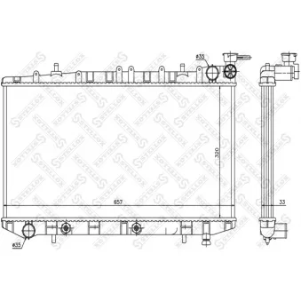 STELLOX 10-25987-SX - Radiateur, refroidissement du moteur