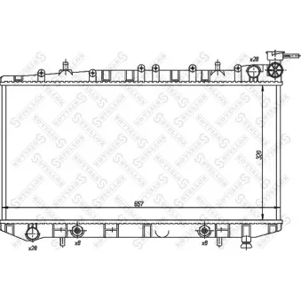 STELLOX 10-25988-SX - Radiateur, refroidissement du moteur
