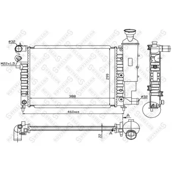 STELLOX 10-26098-SX - Radiateur, refroidissement du moteur