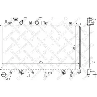 STELLOX 10-26245-SX - Radiateur, refroidissement du moteur