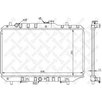 STELLOX 10-26265-SX - Radiateur, refroidissement du moteur