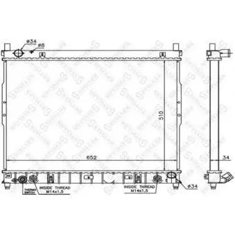 STELLOX 10-26289-SX - Radiateur, refroidissement du moteur