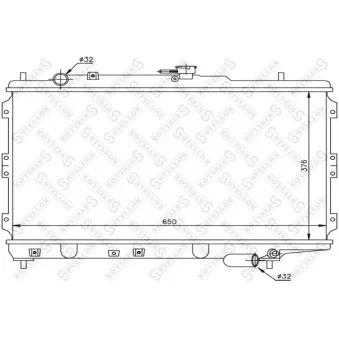STELLOX 10-26467-SX - Radiateur, refroidissement du moteur