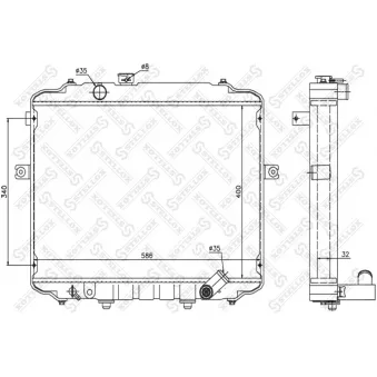 STELLOX 10-26607-SX - Radiateur, refroidissement du moteur