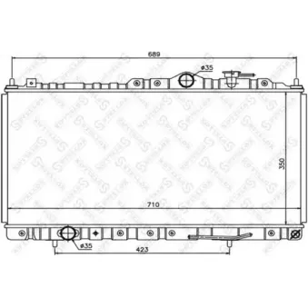 Radiateur, refroidissement du moteur STELLOX [10-26692-SX]