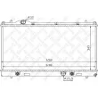 Radiateur, refroidissement du moteur STELLOX [10-26742-SX]