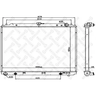STELLOX 10-26784-SX - Radiateur, refroidissement du moteur