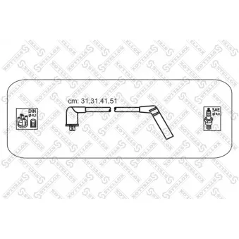 Kit de câbles d'allumage STELLOX [10-38403-SX]