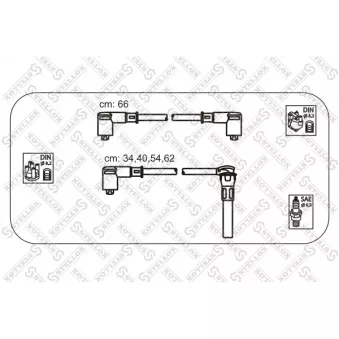 STELLOX 10-38518-SX - Kit de câbles d'allumage