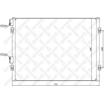 Condenseur, climatisation STELLOX [10-45081-SX]