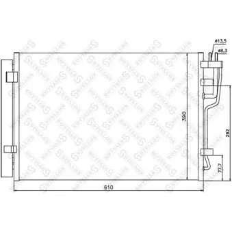 Condenseur, climatisation STELLOX [10-45102-SX]