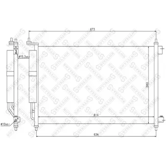 Condenseur, climatisation STELLOX [10-45224-SX]