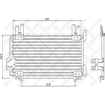 STELLOX 10-45238-SX - Condenseur, climatisation