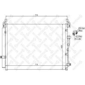 Condenseur, climatisation STELLOX [10-45281-SX]