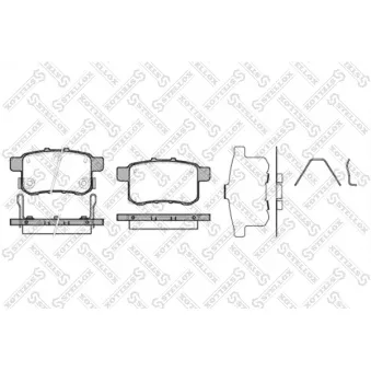 Jeu de 4 plaquettes de frein avant STELLOX [1002 000-SX]