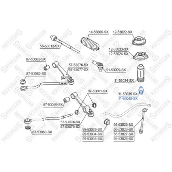 STELLOX 11-53040-SX - Butée élastique, suspension 