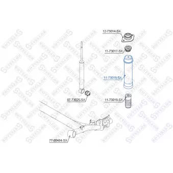 Bouchon de protection/soufflet, amortisseur STELLOX [11-73018-SX]