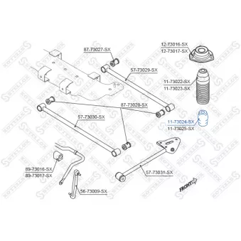 STELLOX 11-73024-SX - Butée élastique, suspension (à l'unité)