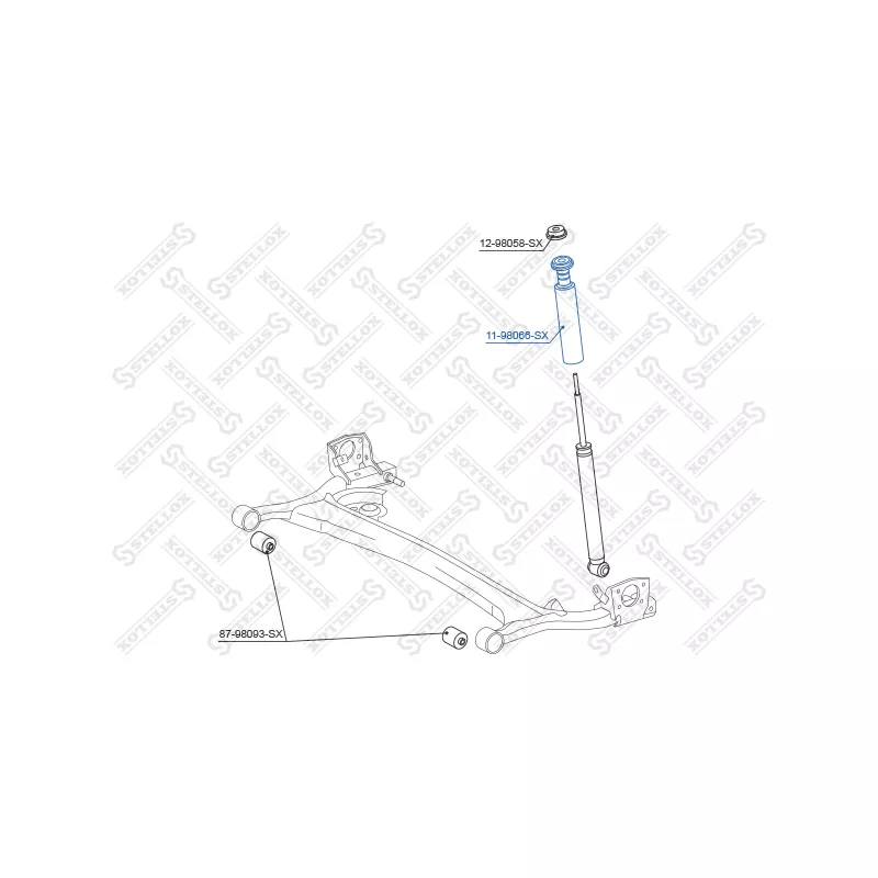 Butée élastique, suspension STELLOX 11-98066-SX - Visuel 1