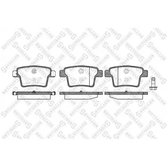 Jeu de 4 plaquettes de frein avant STELLOX [1160 010L-SX]