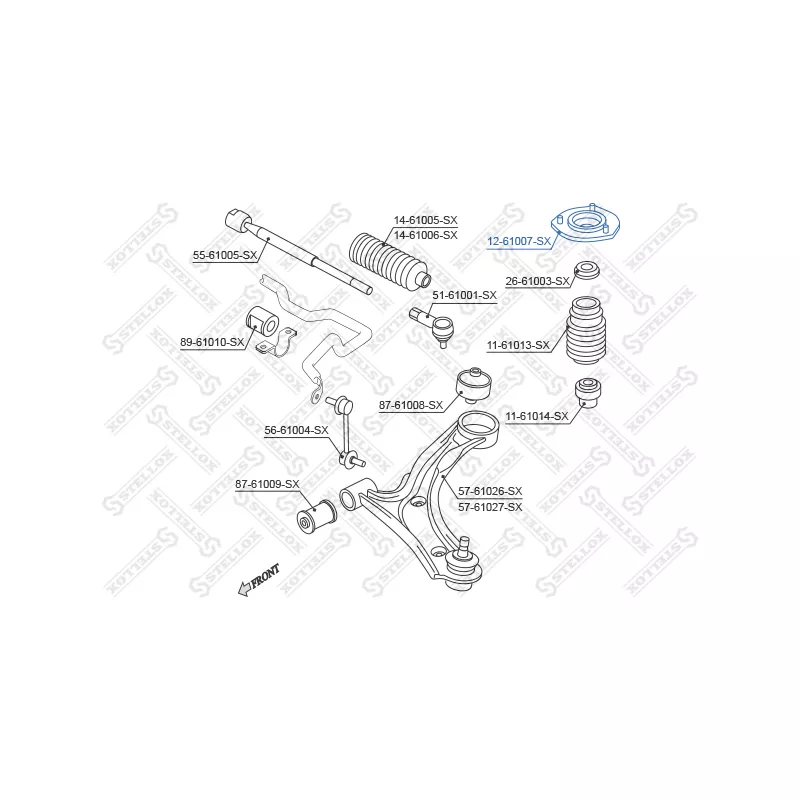 Coupelle de suspension STELLOX 12-61007-SX - Visuel 1
