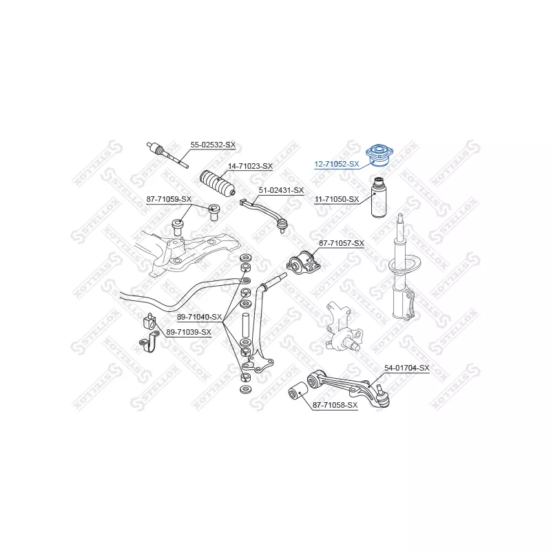 Coupelle de suspension STELLOX 12-71052-SX - Visuel 1