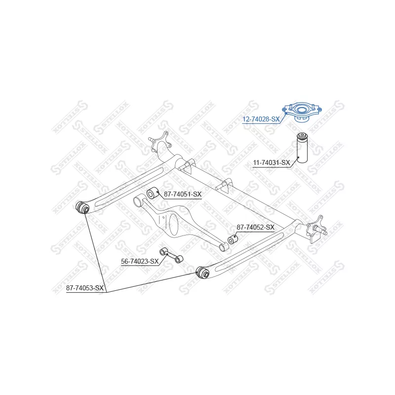 Coupelle de suspension STELLOX 12-74028-SX - Visuel 1