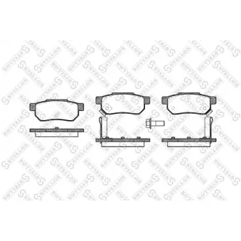 STELLOX 244 002-SX - Jeu de 4 plaquettes de frein avant