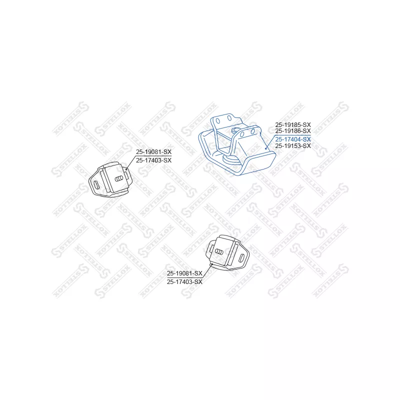 Support moteur STELLOX 25-17404-SX - Visuel 1