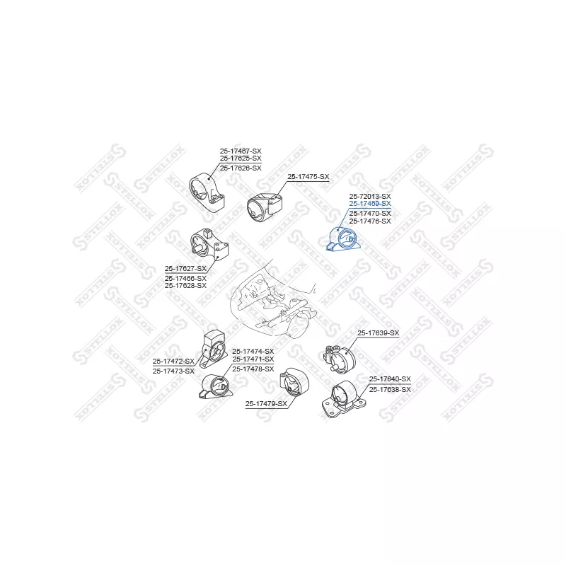 Support moteur STELLOX 25-17469-SX - Visuel 1