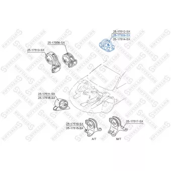 STELLOX 25-17509-SX - Support moteur