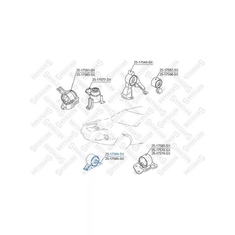 Support moteur STELLOX 25-17584-SX - Visuel 1