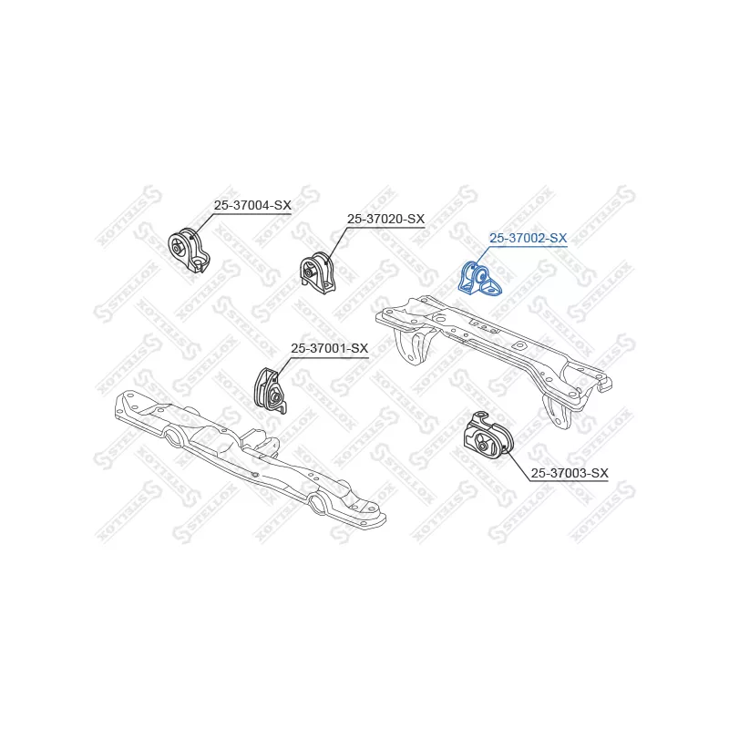 Support moteur STELLOX 25-37002-SX - Visuel 1