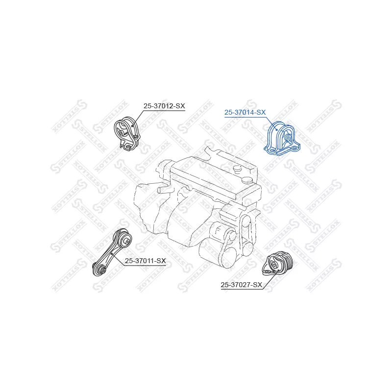 Support moteur STELLOX 25-37014-SX - Visuel 1