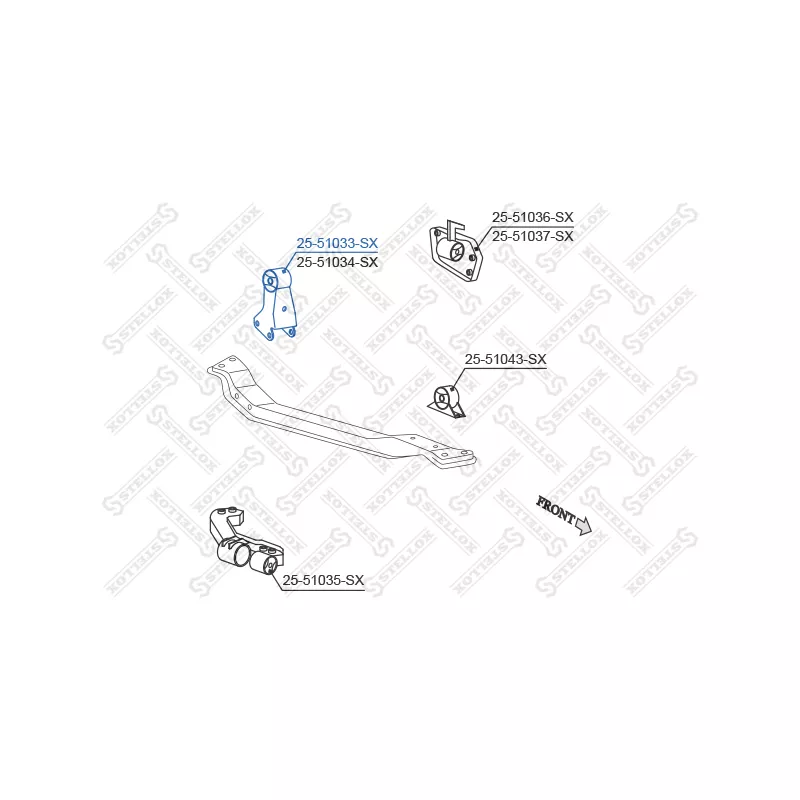Support moteur STELLOX 25-51033-SX - Visuel 1