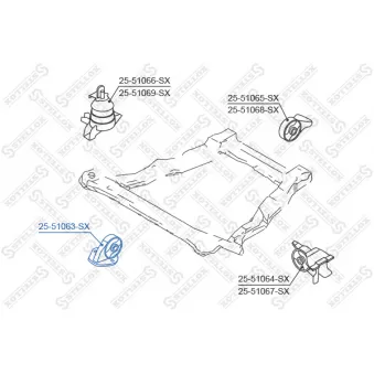 STELLOX 25-51063-SX - Support moteur
