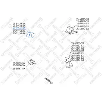 Support moteur STELLOX [25-51141-SX]