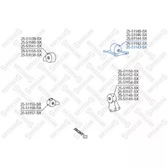Support moteur STELLOX [25-51143-SX]