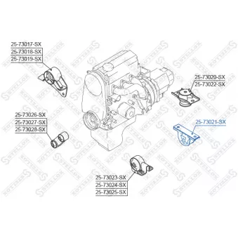 Support moteur arrière gauche STELLOX [25-73021-SX]