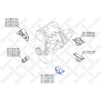 Support moteur avant droit STELLOX [25-73024-SX]