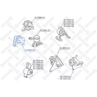 STELLOX 25-98041-SX - Support moteur arrière gauche