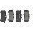Jeu de 4 plaquettes de frein avant STELLOX [274 003B-SX]