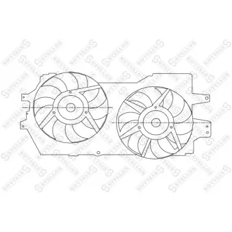 Ventilateur, refroidissement du moteur STELLOX [29-99107-SX]