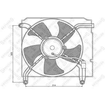 STELLOX 29-99251-SX - Ventilateur, refroidissement du moteur